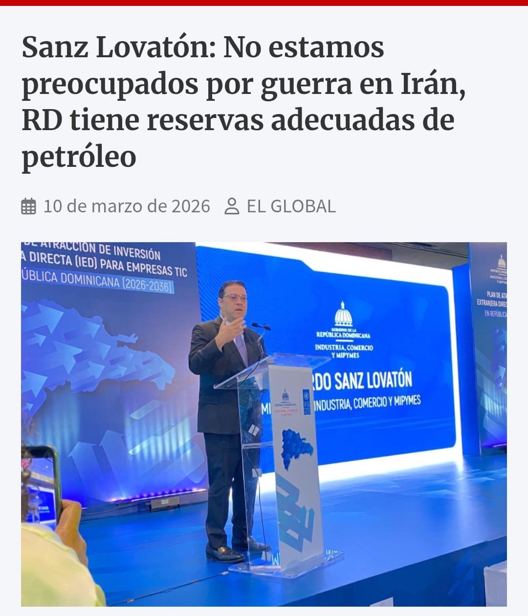 DECLARACIONES IRRESPONSABLES