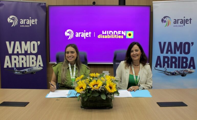 Arajet se convierte en la primera aerolínea dominicana y del Caribe en implementar programa Sunflower para pasajeros con discapacidades no visibles