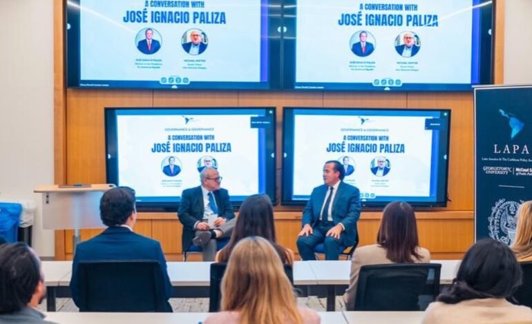 PALIZA EN GEORGETOWN: «EE.UU. ES NUESTRO PRINCIPAL ALIADO, NUESTRO AMIGO MÁS IMPORTANTE»