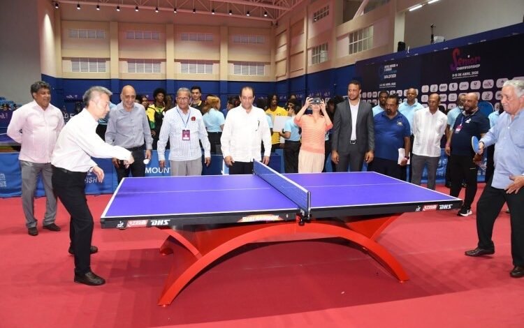Equipo masculino asegura medalla de bronce en campeonato tenis mesa