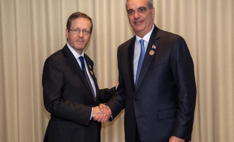 Abinader se reúne con presidente de Israel y subsecretario de Estado de EE.UU.