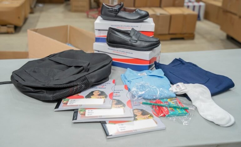 INABIE inicia distribución de útiles escolares en beneficio de más de 1.8 millones de estudiantes