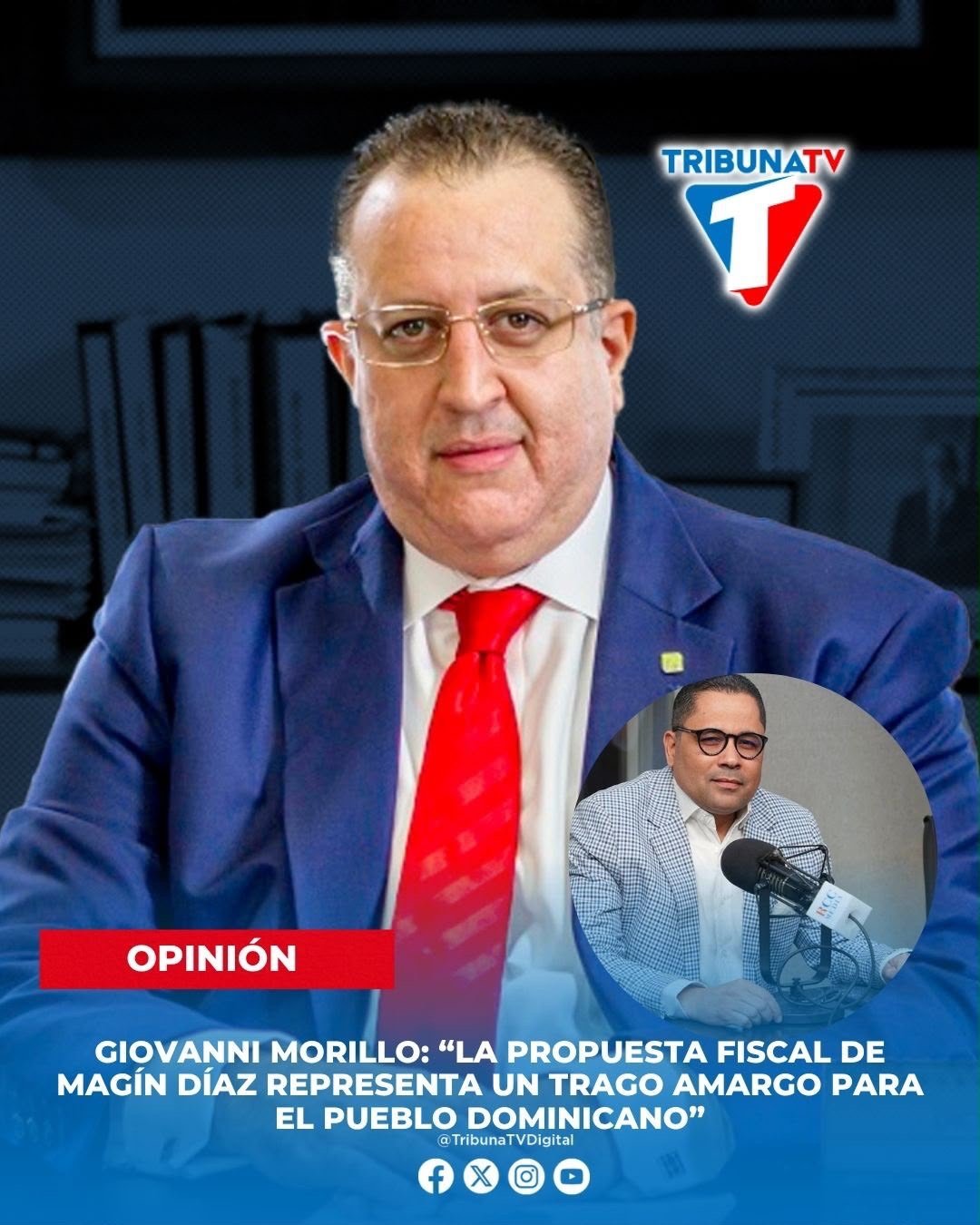 Giovanni Morillo: “La propuesta fiscal de Magín Díaz representa un trago amargo para el pueblo dominicano”