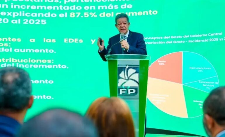 Leonel Fernández crítica plan anticrisis del gobierno y la tacha de reforma fiscal «injustificable»