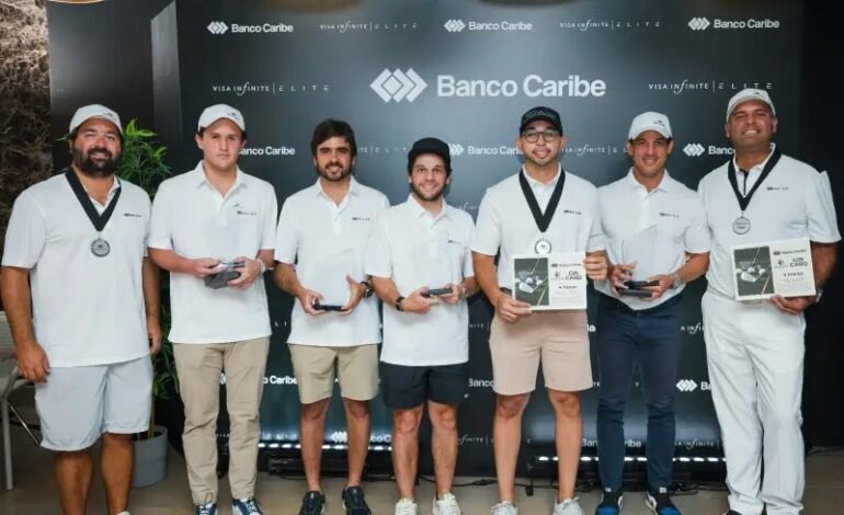 Banco Caribe celebró su primer Torneo Golf Virtual Caribe para clientes Elite