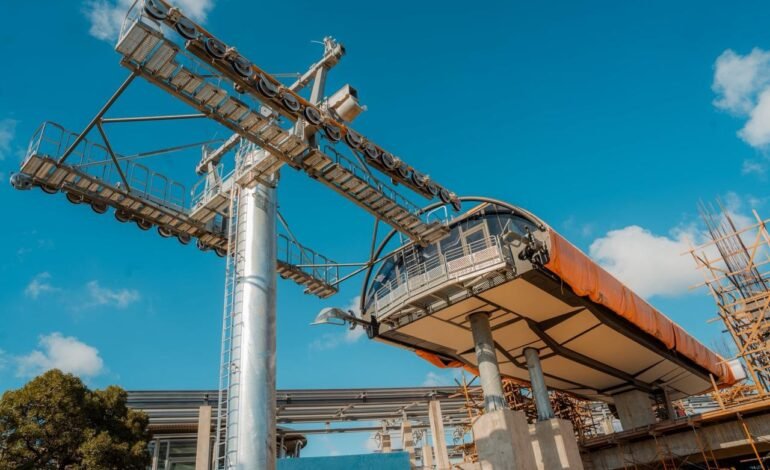 Paliza supervisa avances de Línea 3 del Teleférico SD; primera fase estará lista en diciembre