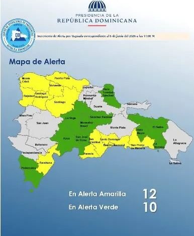COE mantiene alertas por lluvias y riesgo de inundaciones