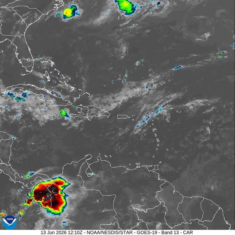 Indomet prevé aguaceros dispersos este sábado por incidencia de vaguada