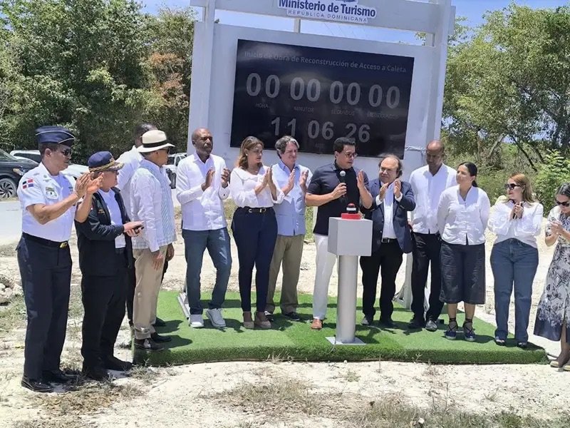 David Collado deja iniciada obra en La Romana para impulsar el turismo en Caleta