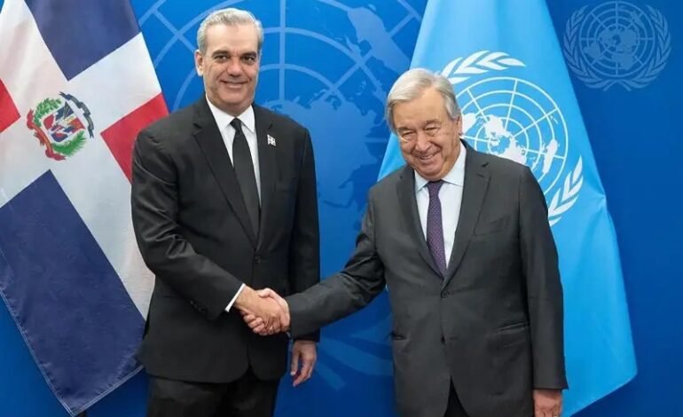 Abinader recibe este miércoles en el Palacio Nacional al secretario general de la ONU, António Guterres