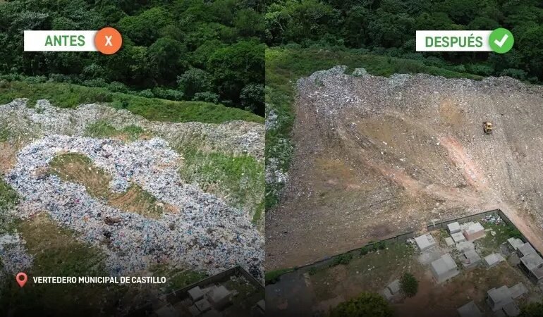 DO Sostenible entrega intervención técnica en el vertedero de Castillo