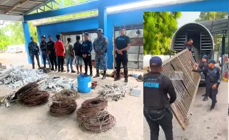 Policía desmantela centros de acopio vinculados a compra de metales robados en Barahona