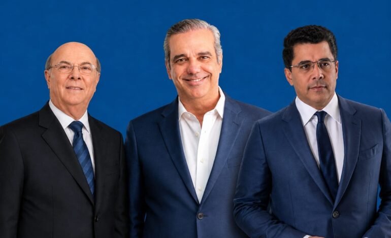 Presidente Abinader, Hipólito Mejía y David Collado materializan consenso en el PRM