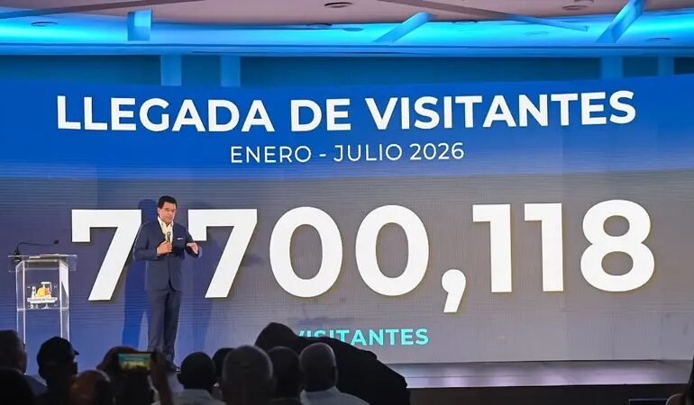 Más de 7,7 millones de visitantes llegaron al país en el mes de julio