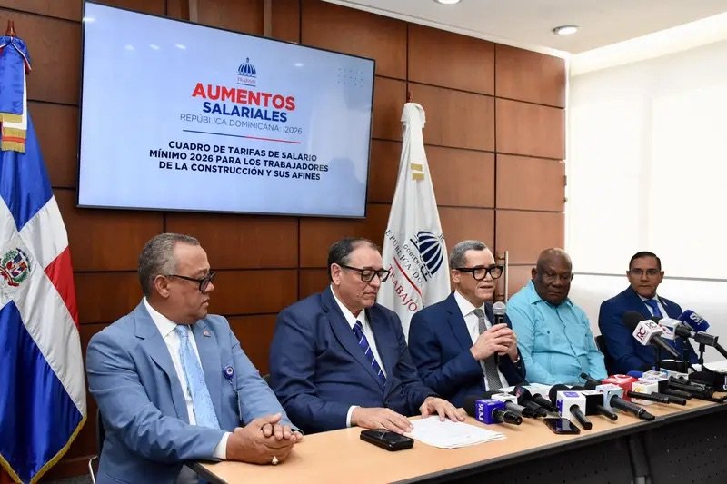 Gobierno acuerda aumento de 20 % al salario mínimo de los trabajadores de la construcción