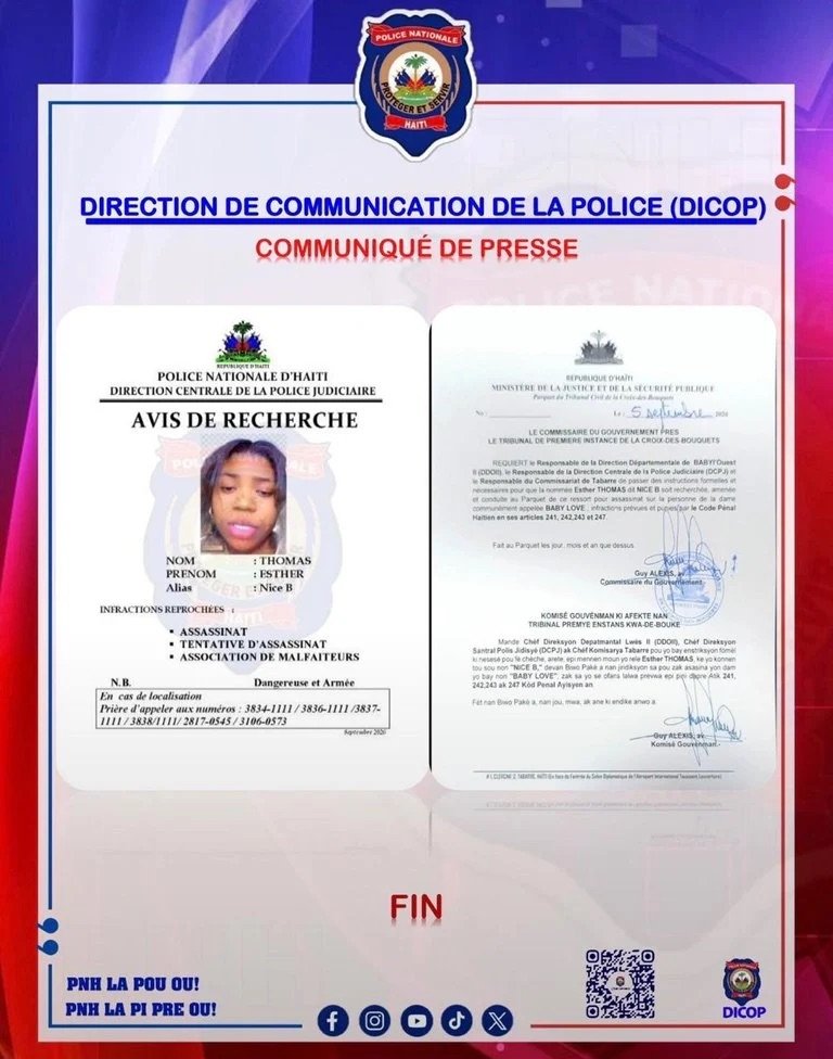 «Nice B», haitiana perseguida por asesinato en su país aparece en videos y fotos en Santo Domingo Este