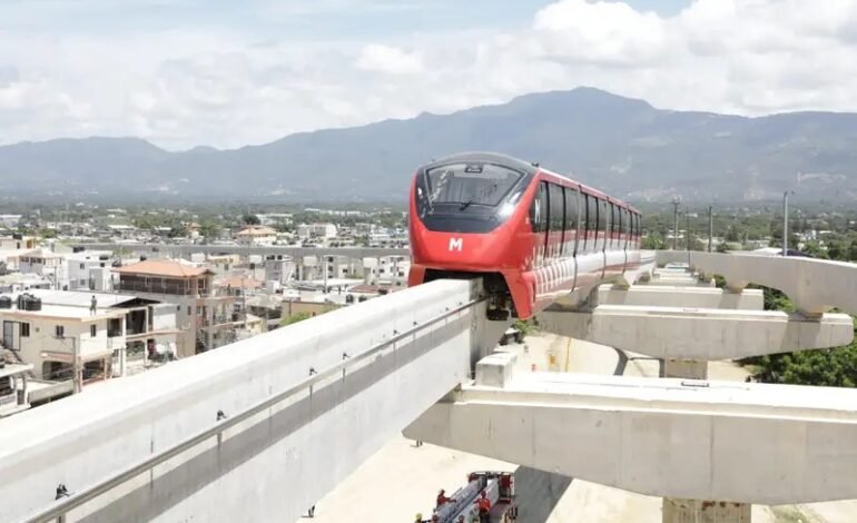Jhael Isa asegura que el Monorriel de Santiago iniciará pruebas con trenes en octubre y abrirá antes de finalizar 2026