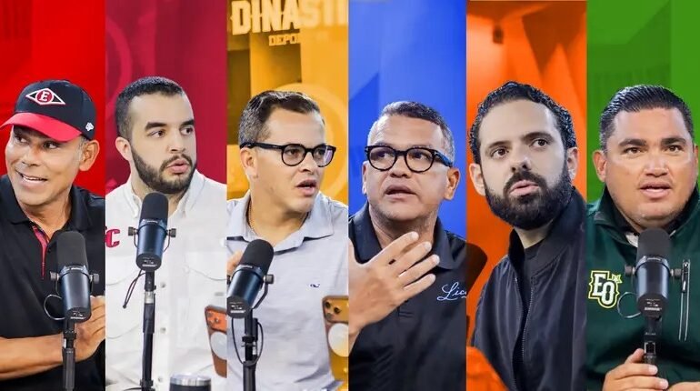 Dinastía deportiva reúne en cabina a los seis gerentes de Lidom y se consolida como punto de encuentro con la fanaticada