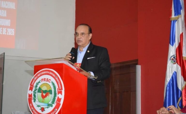 Quique Antún es reelegido presidente del PRSC para el período 2026-2030