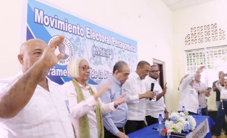 Movimiento Electoral Peñagomista (MEP) juramenta su Dirección Nacional y elige a Fiquito Vásquez como presidente