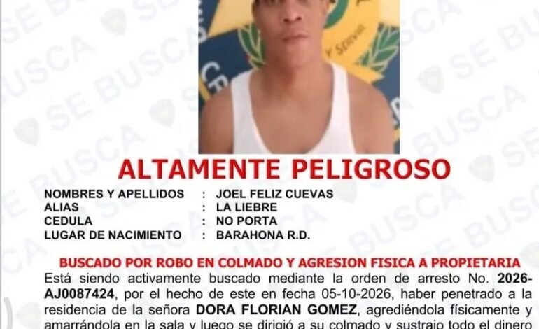 Cae abatido «La Liebre» en supuesto enfrentamiento con agentes del Dicrim en Barahona