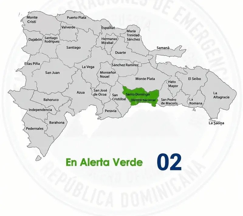 COE declara alerta para el DN y el GSD por posibles inundaciones
