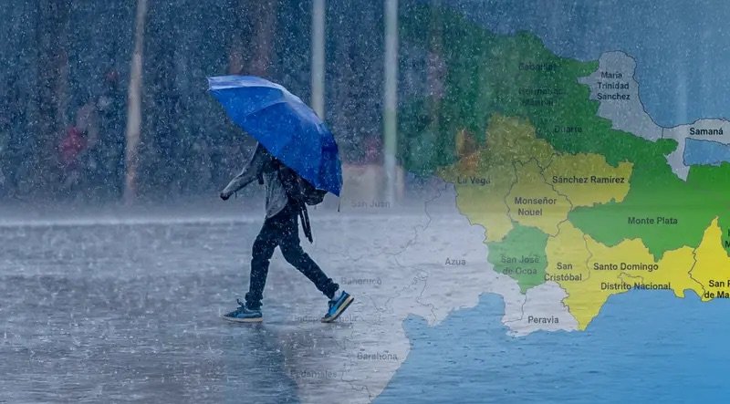 Indomet prevé aguaceros y tormentas eléctricas en la tarde de este lunes