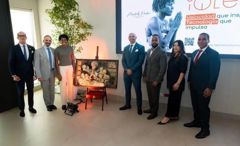 iQtek rinde homenaje a Marileidy Paulino con una obra artística que celebra sus victorias y el orgullo dominicano